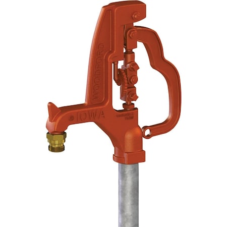 Woodford Y34 1 In. NPT X 3/4 In. MPT X 3 Ft. Galvanized Pipe Freezeless Yard Hydrant Y34-3
